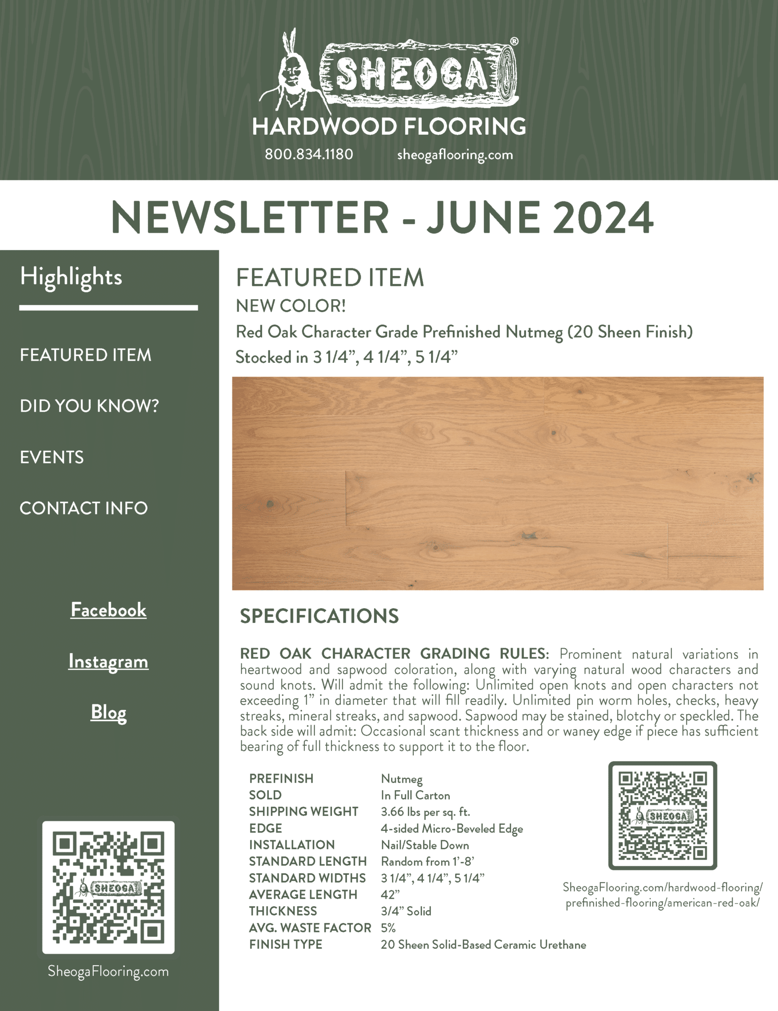 Sheoga Newsletter June 2024 - Sheoga Hardwood Flooring