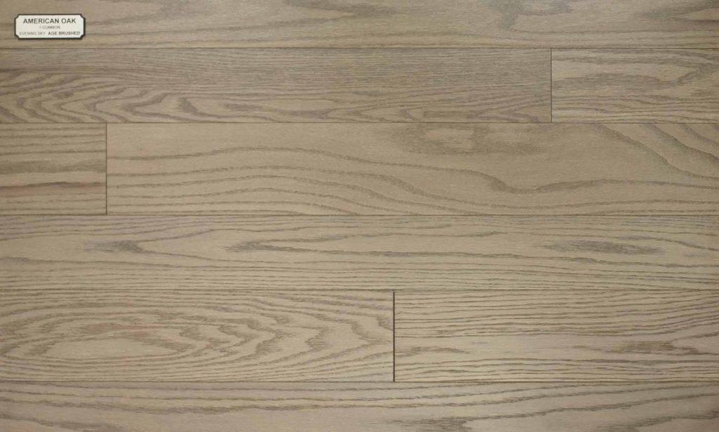 american oak aged brushed hardwood