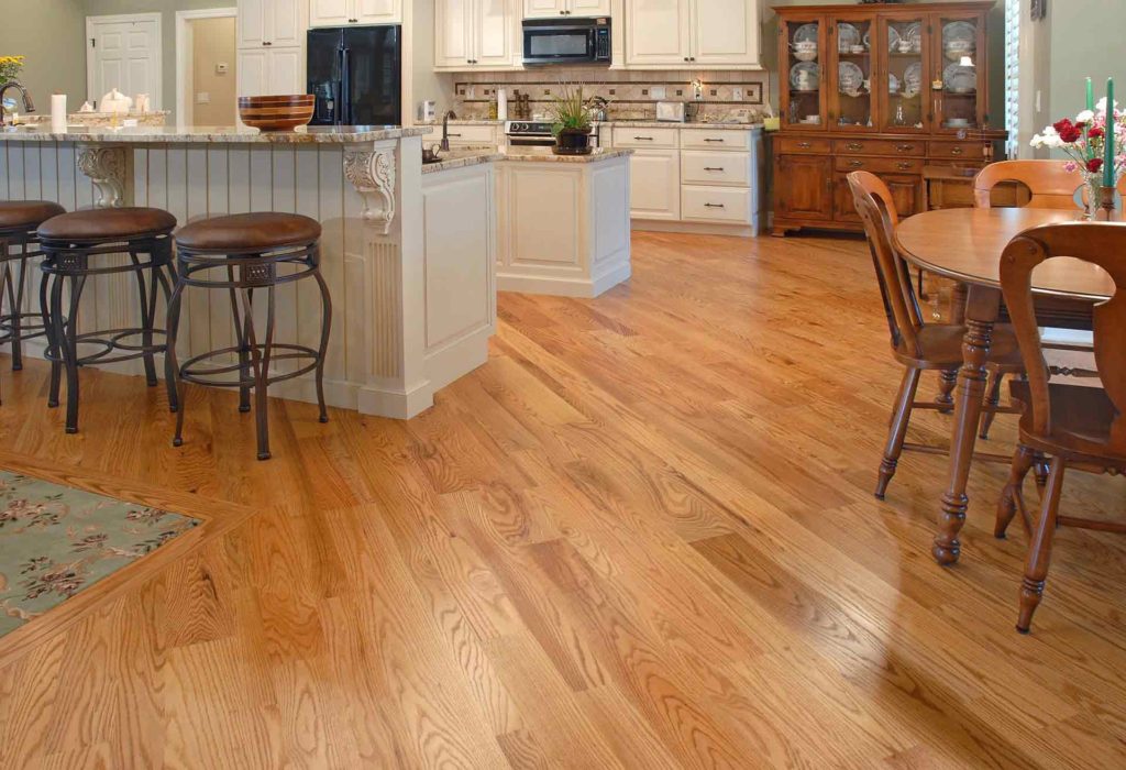 clear american oak flooring