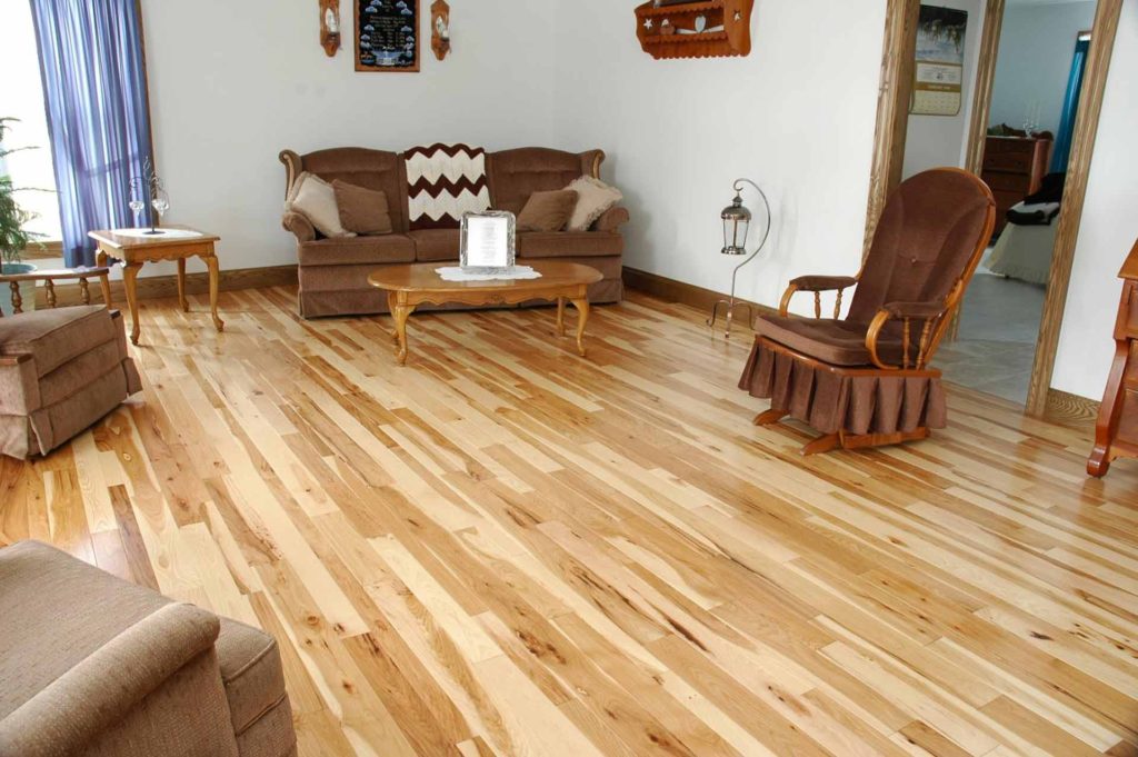 living room with character history flooring
