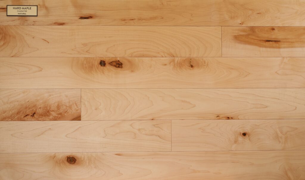Maple Character Prefinished Natural flooring sample
